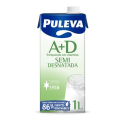 LECHE PULEVA SEMI BRIK 1L