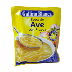 SOPA AVE CON FIDEOS GALLINA...