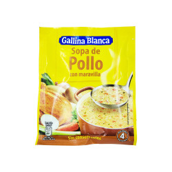 SOPA DE POLLO CON MARAVILLA