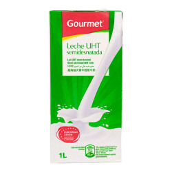 LECHE GOURMET SEMIDESNATADA 1L